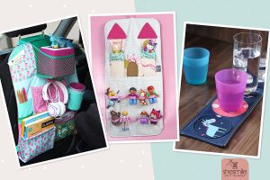 Ordnungshelfer fürs Auto, Haus und Kinderzimmer einfach selbernähen. Mit der Schritt-für-Schritt Nähanleitung und Schnittmuster von shesmile.
