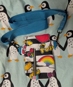 Handytasche Smartkram genäht von Eva, Schnittmuster von shesmile DIY.