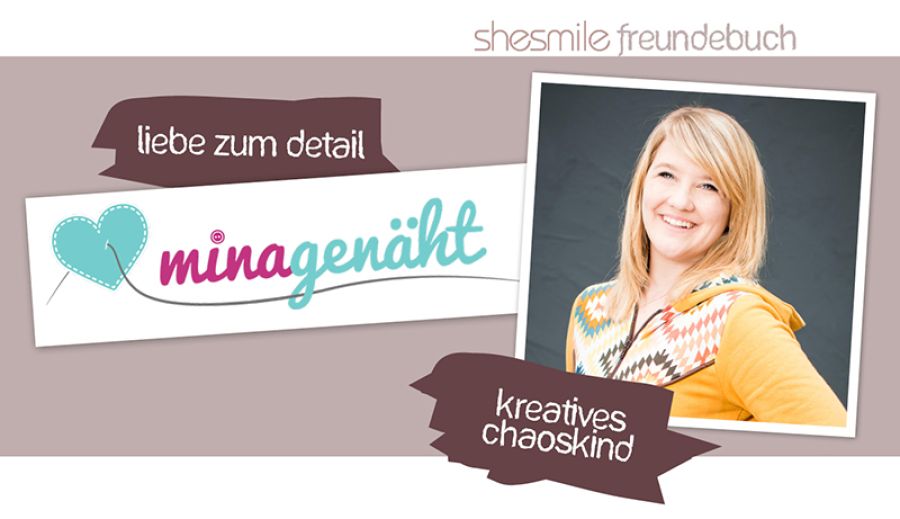 Freundebuch-Eintrag: Mina von Minagenäht