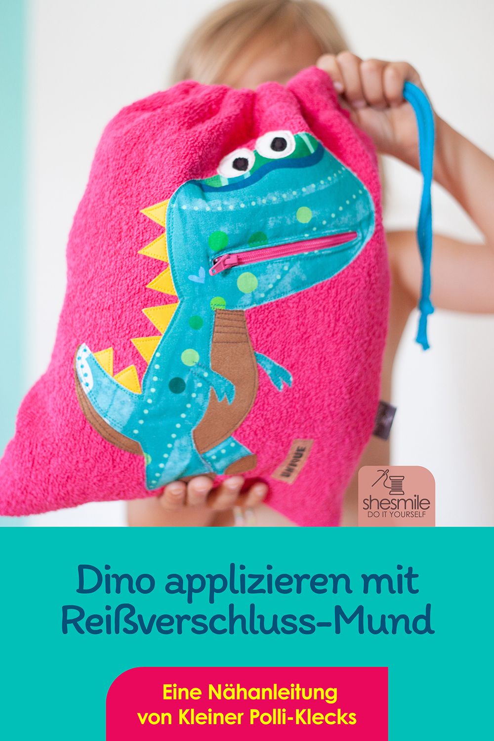 shesmile näht einen Taschentier Dino von Kleiner Polli-Klecks