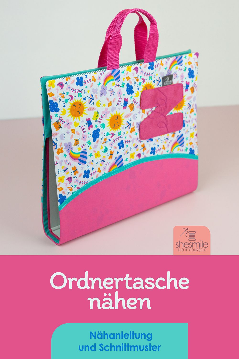 Eine Ordnerhülle "Orelie" für den Zeugnisordner nähen