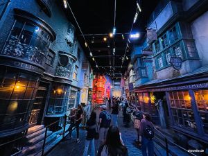 Winkelgasse in den Warner Bros. Studio Tour in London
