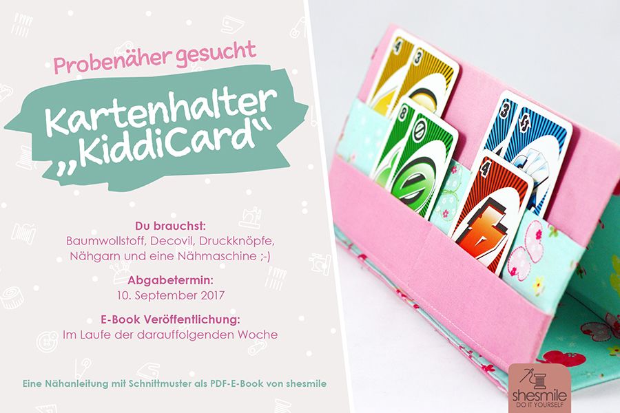 Probenäher gesucht! Kartenhalter "KiddiCard" (Nähanleitung und Schnittmuster)