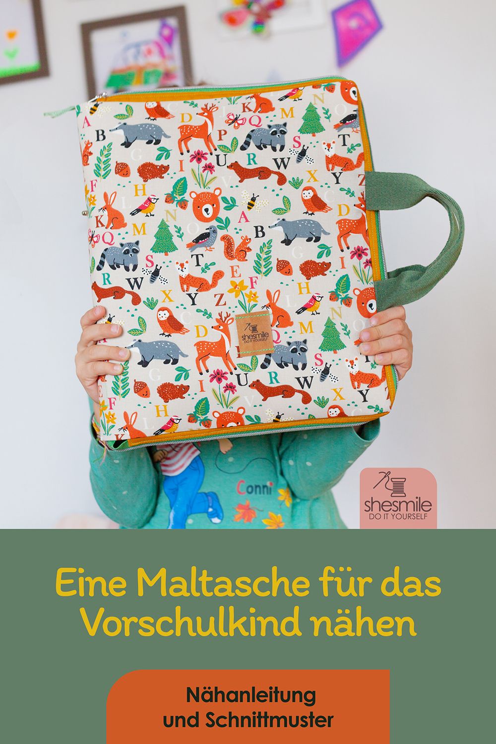 Eine Maltasche Orelie für das Vorschulkind nähen