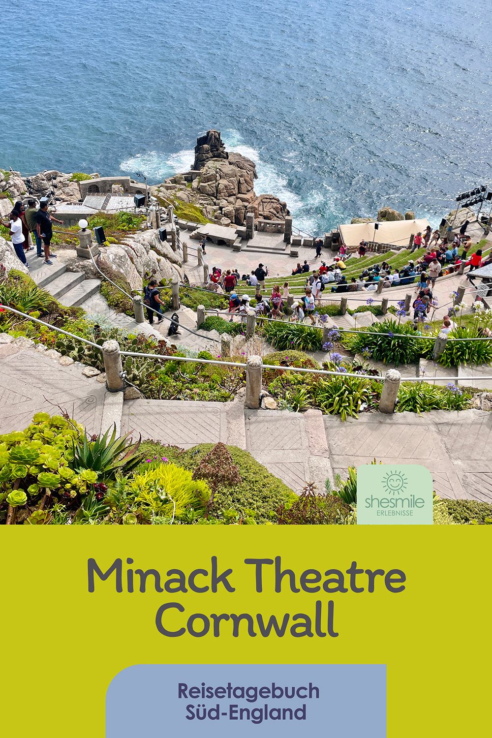 Minack Theatre und Porthcurno Beach in Cornwall (England)
