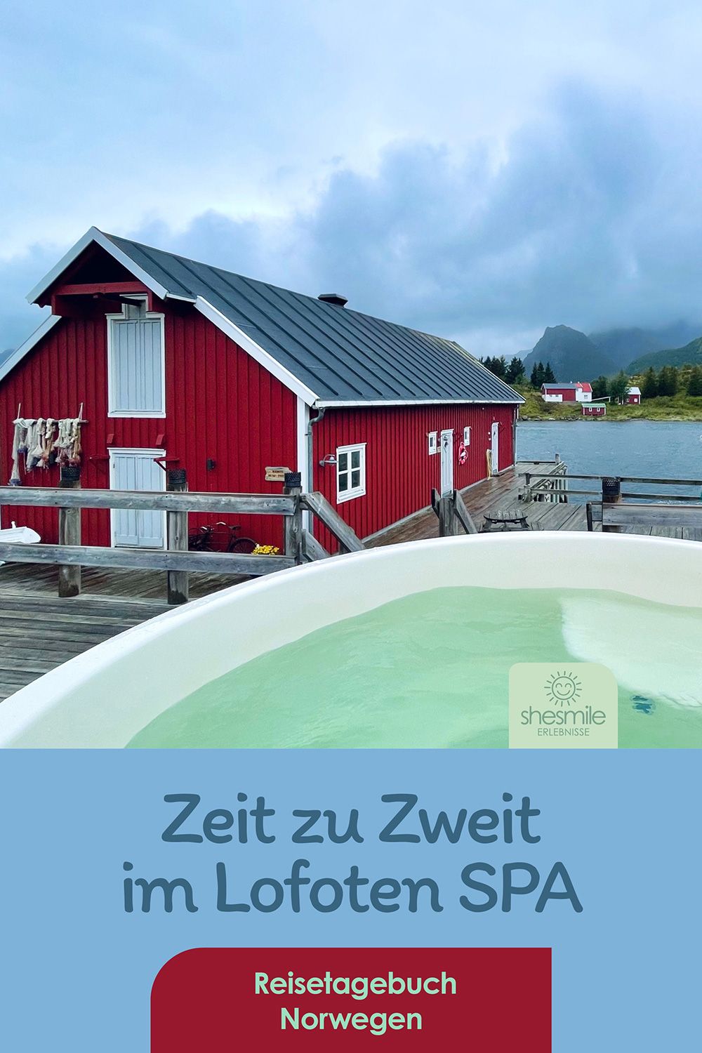 Ein entspannter Regentag im Lofoten Spa des Nyvågar Rorbuhotell in Norwegen