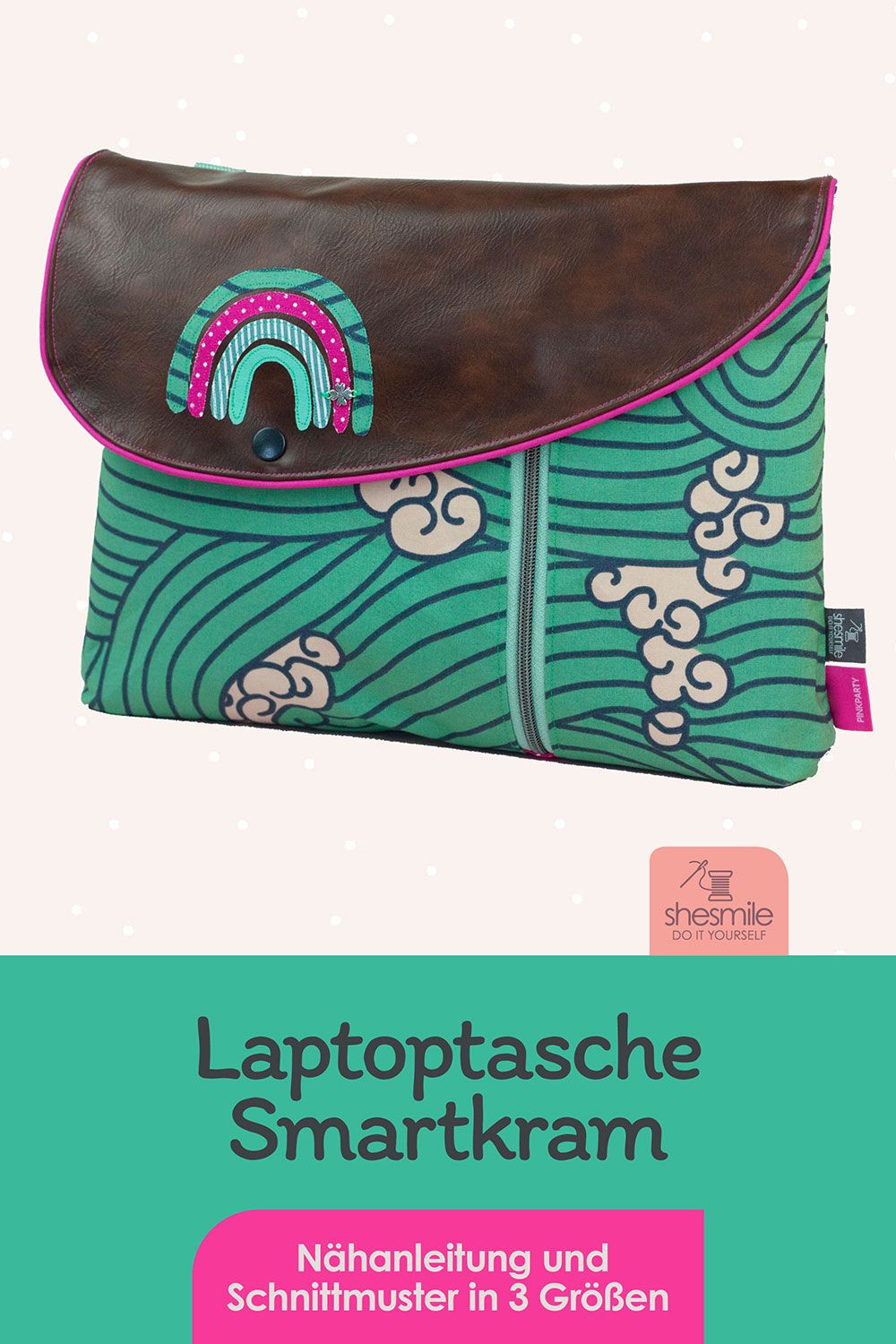 Eine Laptoptasche Smartkram in 14“ Größe für das Apple MacBook nähen