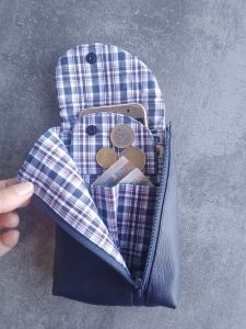 Handytasche Smartkram genäht von Ria, Nähanleitung und Schnittmuster von shesmile DIY