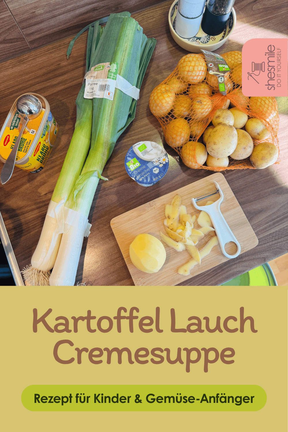 Kartoffel-Lauch-Cremesuppe - Ein Rezept für Kinder und Gemüse-Anfänger