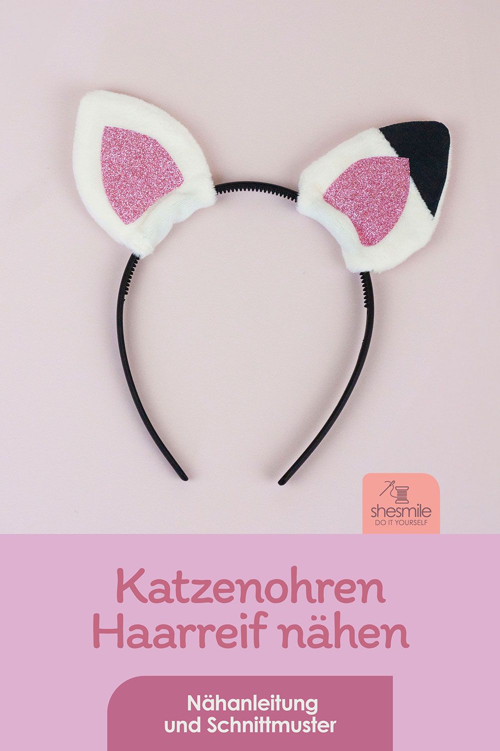Katzenohren Haarreif (Nähanleitung und Schnittmuster)