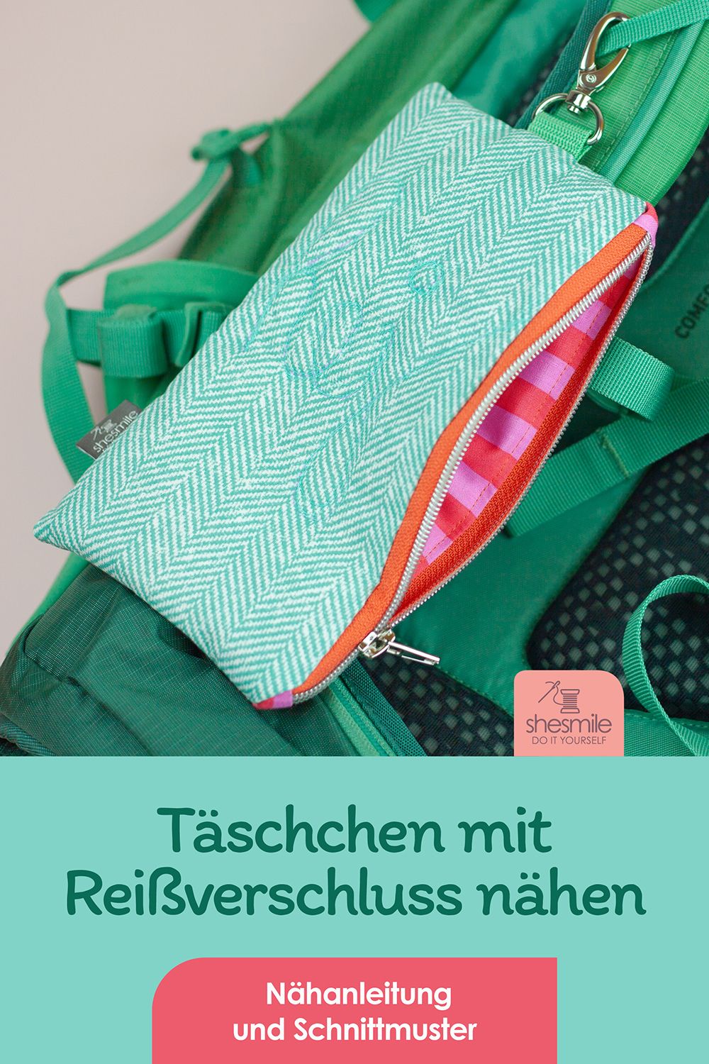 Täschchen "Luna" (Nähanleitung und Schnittmuster in 2 Größen)