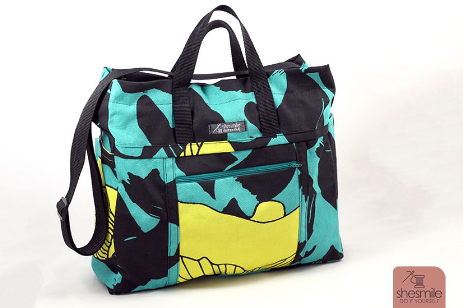 Eine große Handtasche "Big Elli" aus ANVÄNDBAR von IKEA