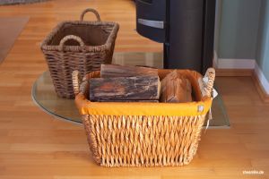 Einfach selbst nähen: Ein neuer Bezug für den Holzkorb meines Papas