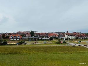 Blick vom Memmertfeuer auf Juist