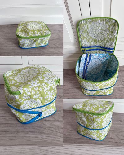 Ich habe die Medi Tasche genäht, da ich immer das Problem habe, dass ich mehrere Taschen für Medikamente mit in den Urlaub genommen habe und ich hoffe dass ich jetzt alle in die eine Tasche bekomme.