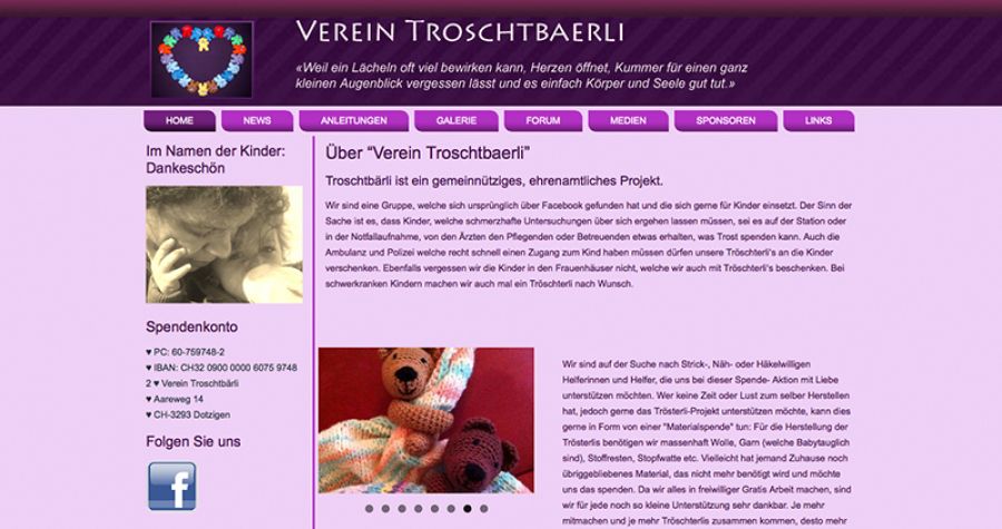 Für ein Lächeln: Verein Troschtbaerli