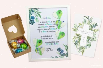 Konfirmation DIY - Einladungskarten, Gastgeschenke und Geldgeschenk