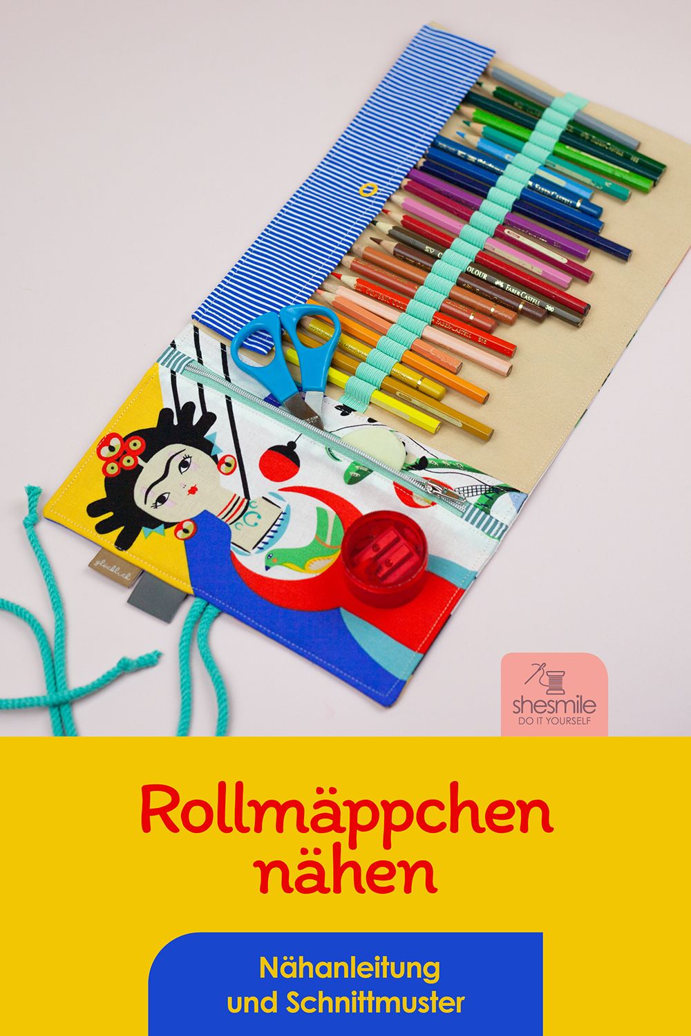 Ein Rollmäppchen "RollPack" als Stifterolle nähen