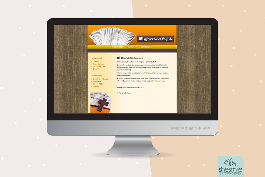 Pfarrbrief24.de (Webdesign von shesmile)
