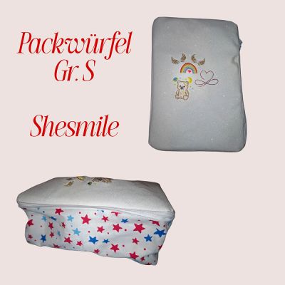 Habe den Packwürfel heut genäht um Platz im Kinderwagen zu schaffen wenn wir Wechselsachen für die kids mitnehmen.