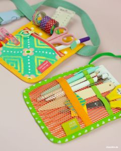 Taschenorganizer KittelKram als Gürteltasche oder Umhängetasche nähen