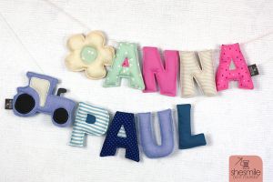 Buchstabenketten Letterello für alle Nichten und Neffen (Eine Nähanleitung mit Schnittmuster von shesmile)
