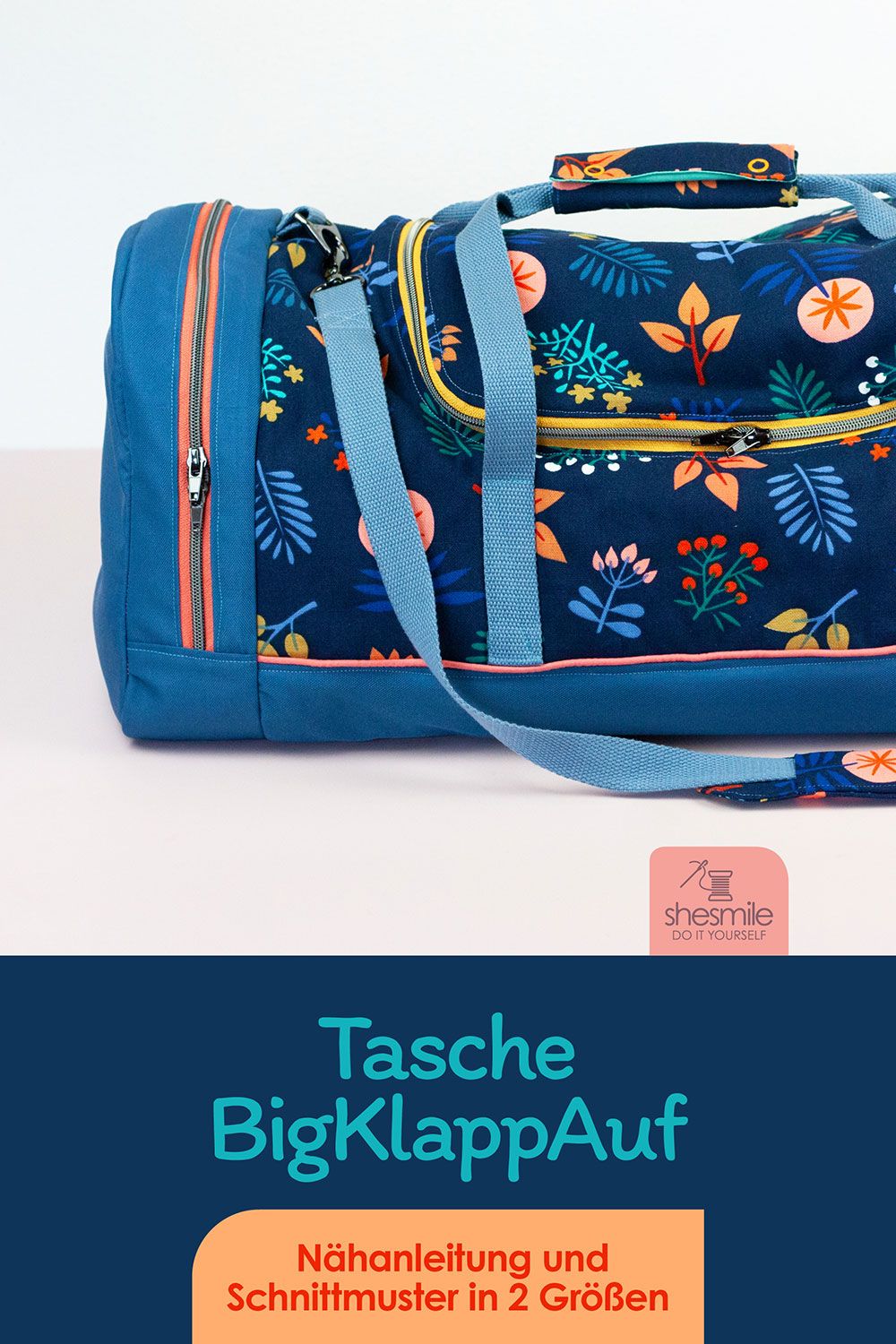 Tasche "BigKlappAuf" (Nähanleitung und Schnittmuster in 2 Größen)