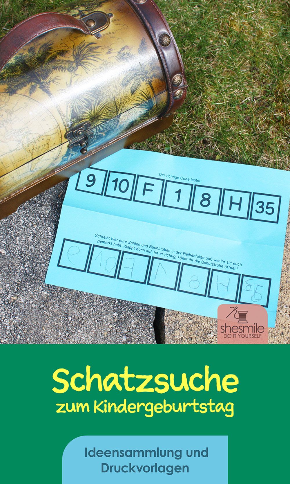 Eine Schatzsuche mit Schnitzeljagd zum 6. Kindergeburtstag