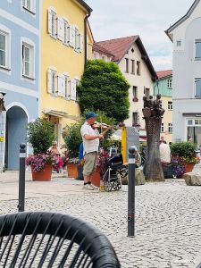Geigenspieler am Gesellenbrunnen