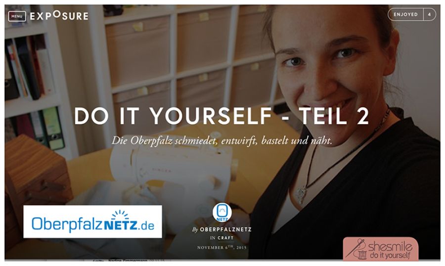 shesmile im Teil 2 der Oberpfalznetz Online-Story "Do it Yourself"