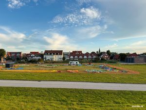 Hüpfburgen Spielplatz im Hafen