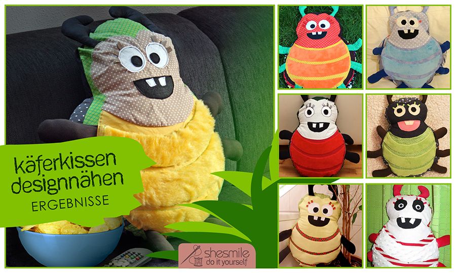 Käferkissen Designnähen - Die Ergebnisse!