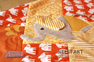 Elefant Nelefant, Applikationsvorlage und Nähanleitung von shesmile