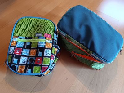Packwürfel ZipKram aus Stoffen vom Schrank.