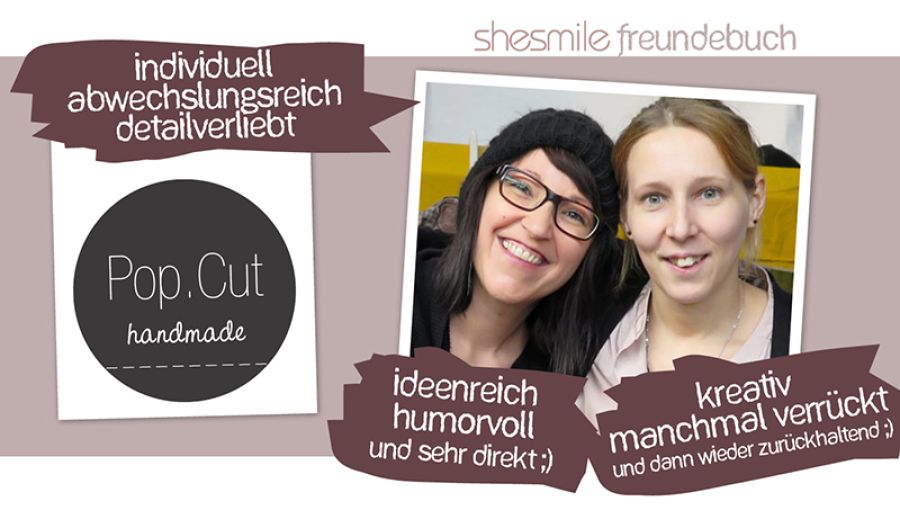 Freundebuch-Eintrag: Nicole & Claudia von Pop.Cut