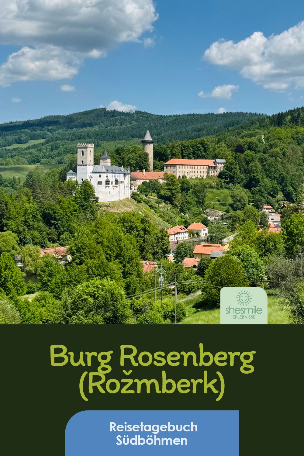 Südböhmen - Oberplan, Krumau, Lipno Stausee und Burg Rosenberg