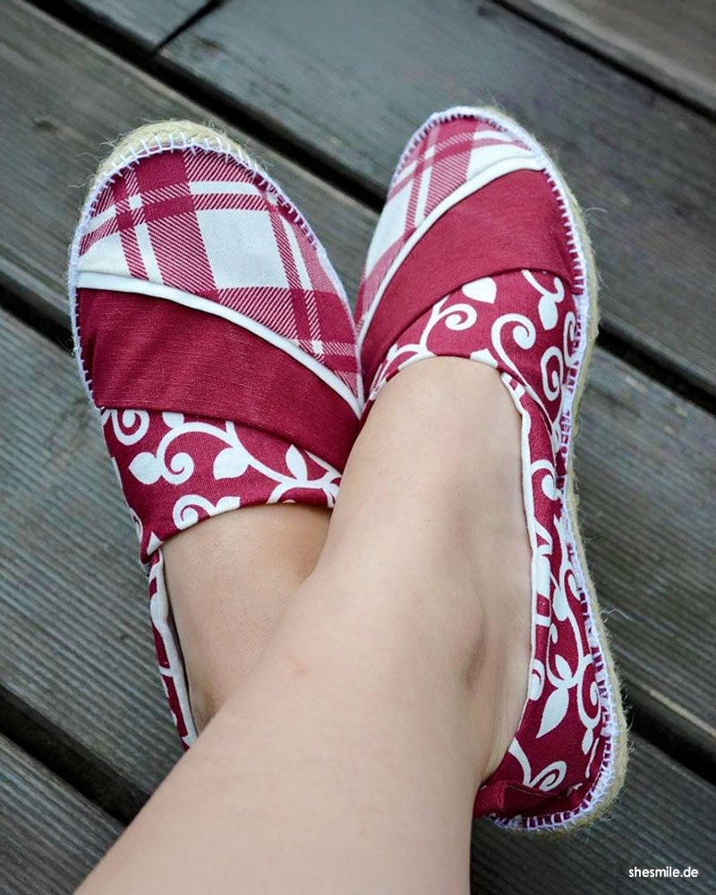 Espadrilles "Sommerliebe" (Kostenlose Nähanleitung mit Schnittmuster)