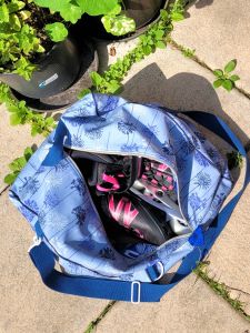 Schuhtasche SusiSkates genäht von Monika (@vernaeht_und_zugefixt), Schnittmuster von shesmile DIY.