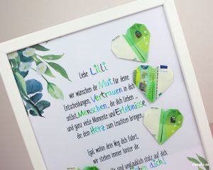 XXL Geldgeschenk zur Konfirmation basteln