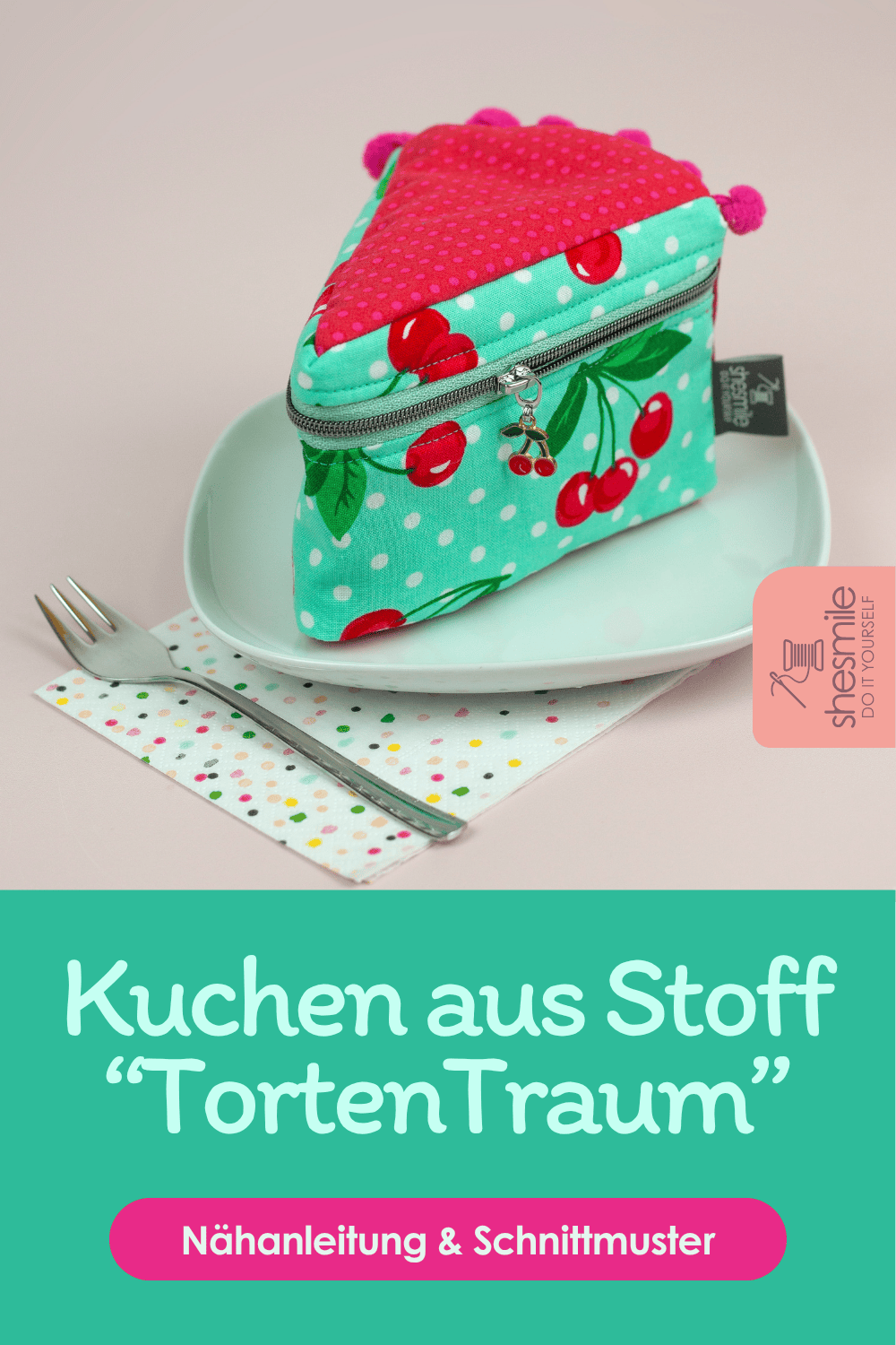 TortenTraum - Ein Achtel als Nadelkissen oder Geschenkverpackung nähen