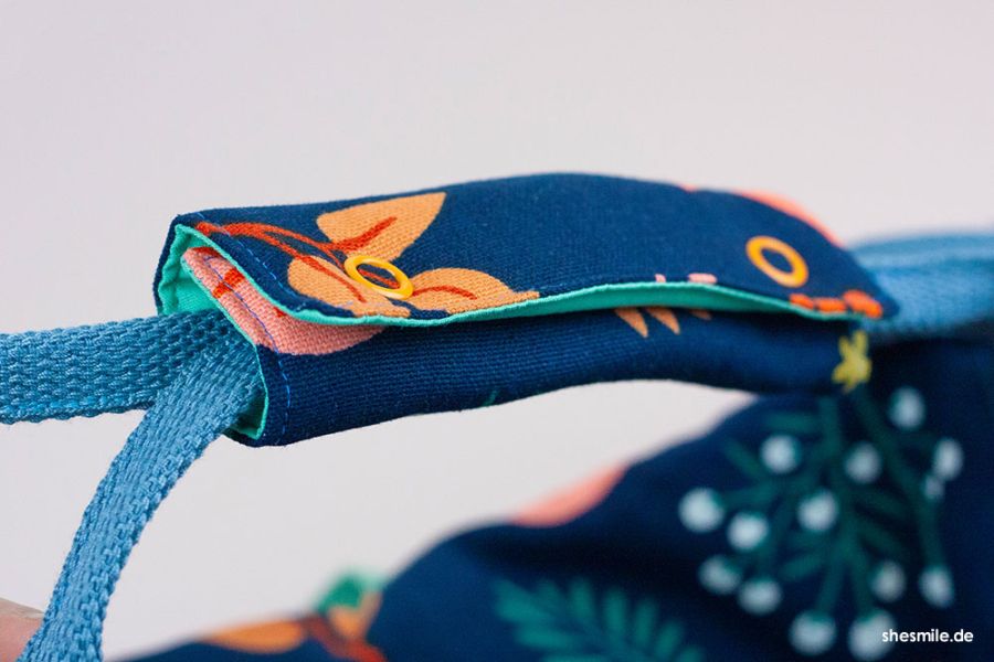 Das AddOn für Taschen mit Tragegriffen. Mit Druckknopf- oder Klettverschluss. Handgriff Polster (Kostenlose Nähanleitung mit Schnittmuster von shesmile)