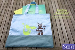 Stofftasche Taschilo, eine kostenlose Nähanleitung von shesmile DIY.