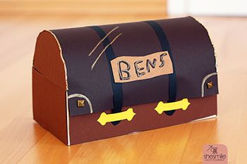 Schatzkiste aus Tücherbox (Kostenlose Bastelanleitung)