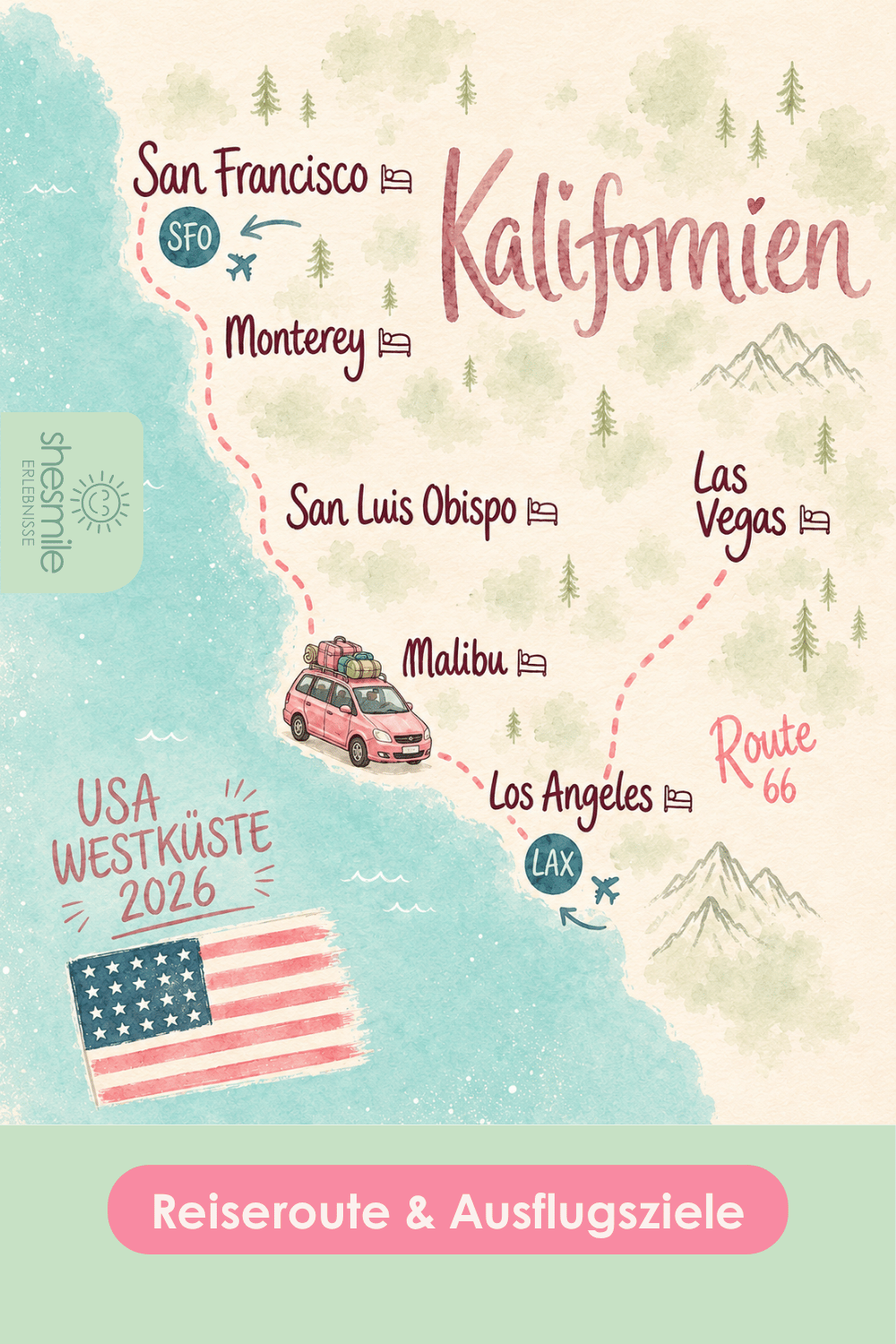 Kalifornien-Roadtrip mit den Kindern (Reiseroute und Ausflugsziele)