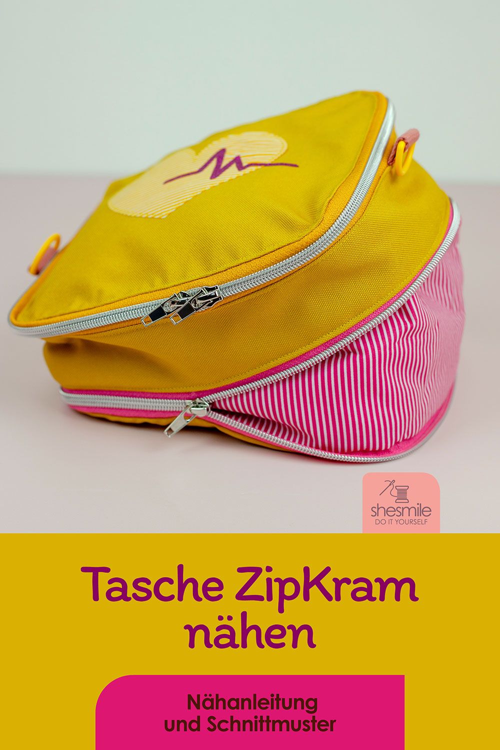Medikamententasche "ZipKram" (Nähanleitung und Schnittmuster)