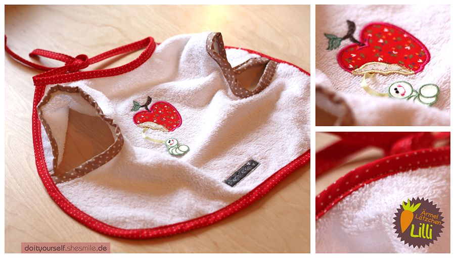 Lätzchen "Lilli" als Weihnachtsgeschenk für meine Nichte