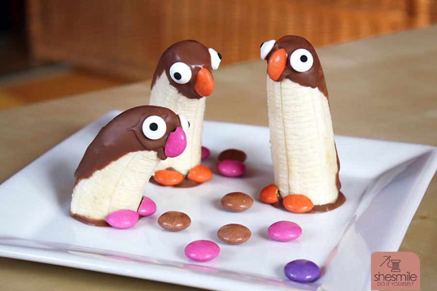 Ein Bananen-Pinguin zum 1. Geburtstag
