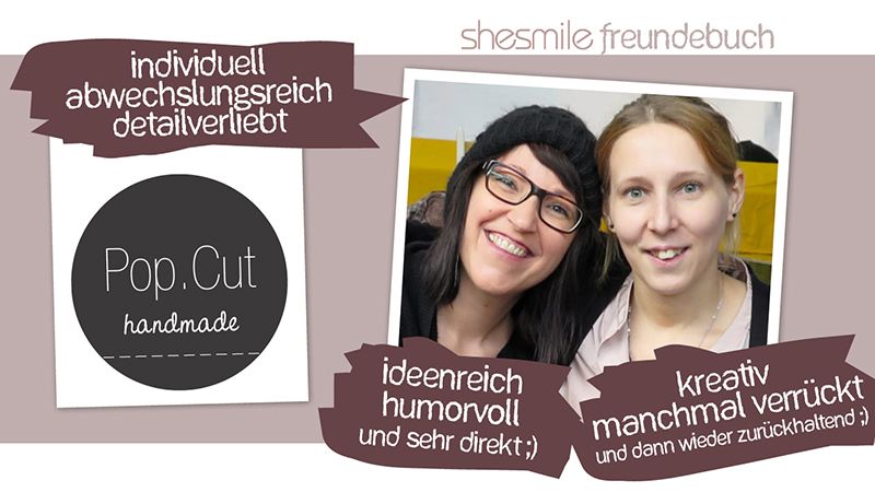 Freundebuch-Eintrag: Nicole & Claudia von Pop.Cut