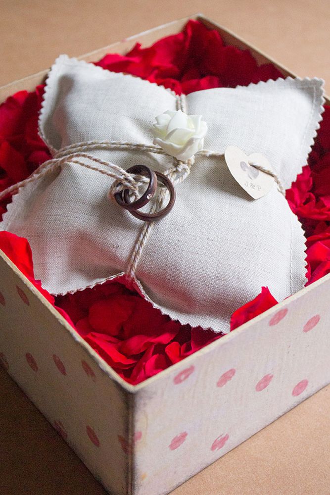 Ein Ringkissen für die Hochzeit meines Bruders nähen