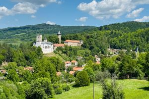 Südböhmen - Oberplan, Krumau, Lipno Stausee und Burg Rosenberg